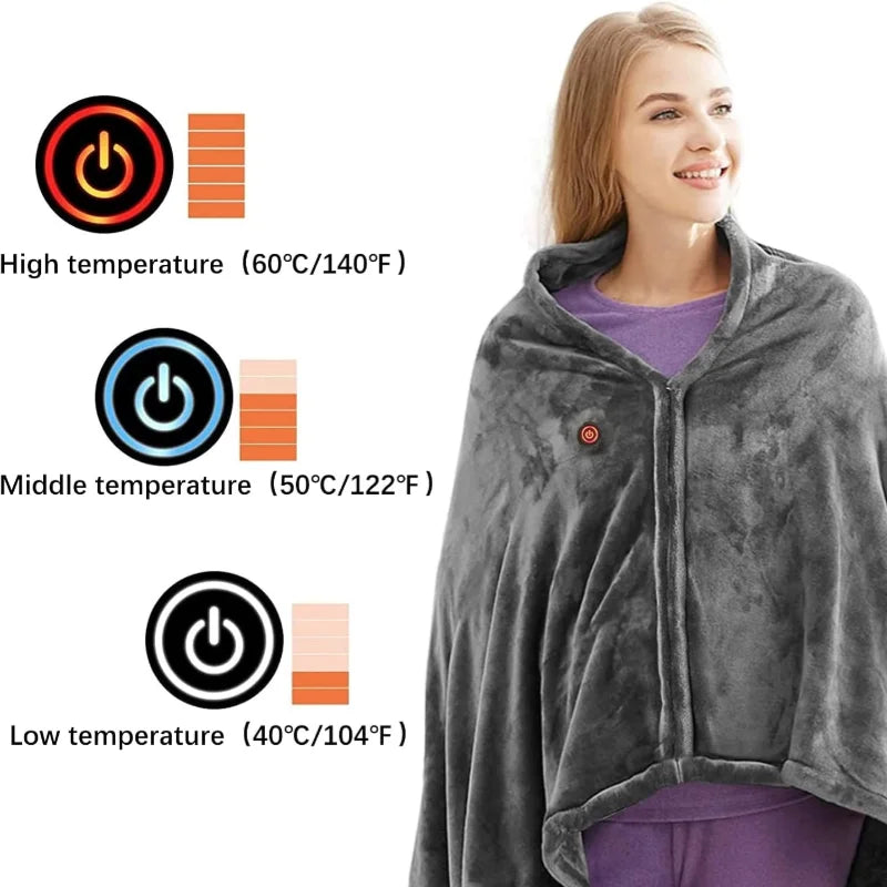 CozyComfort USB Heated Blanket - Warmth & Relaxation