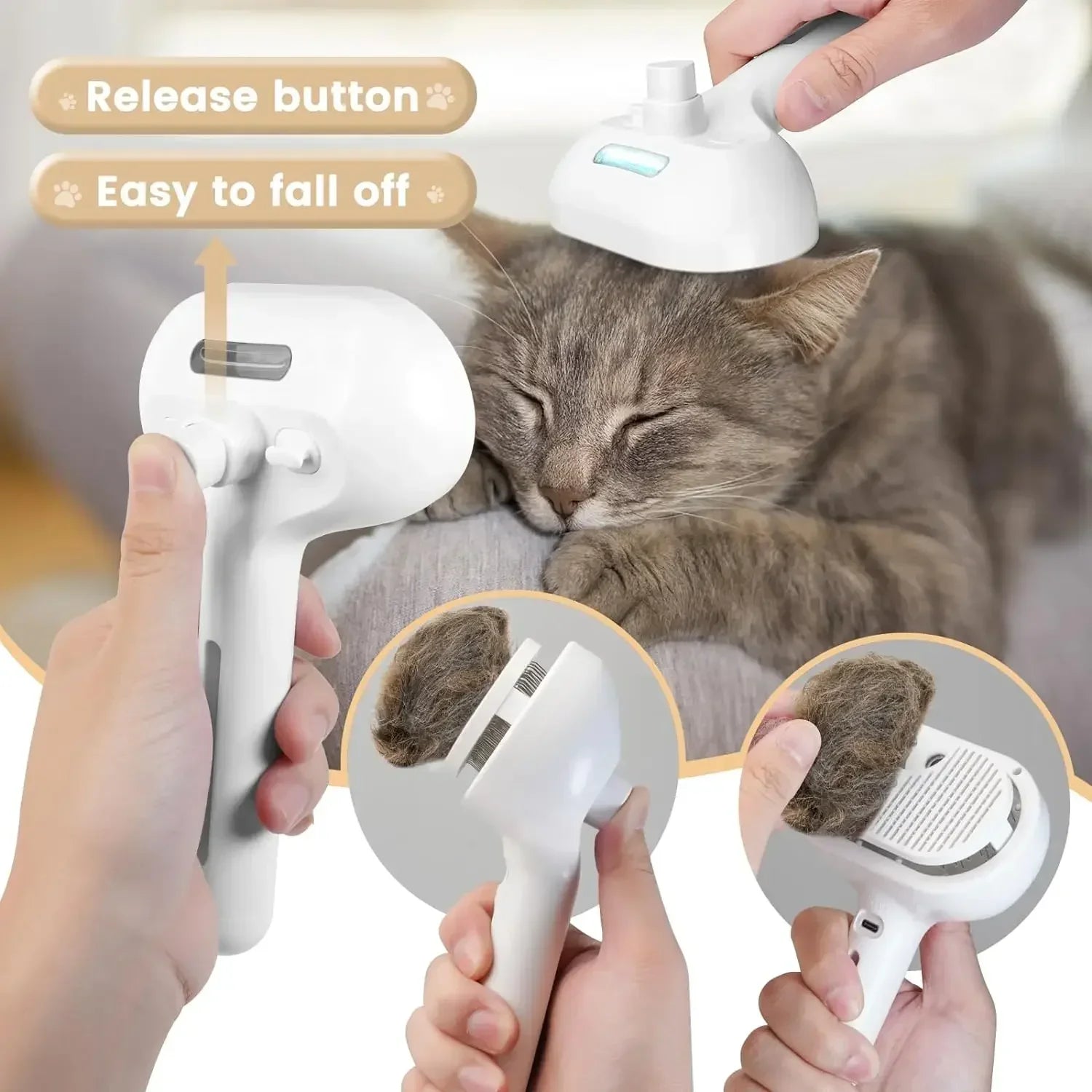 Pet Spray Grooming Comb - Advanced Pet Care By DukkaTech