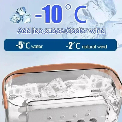 3 In 1 Fan AIr Conditioner Mini Air Cooler LED Night Light Portable Humidifier Air Adjustment Fan