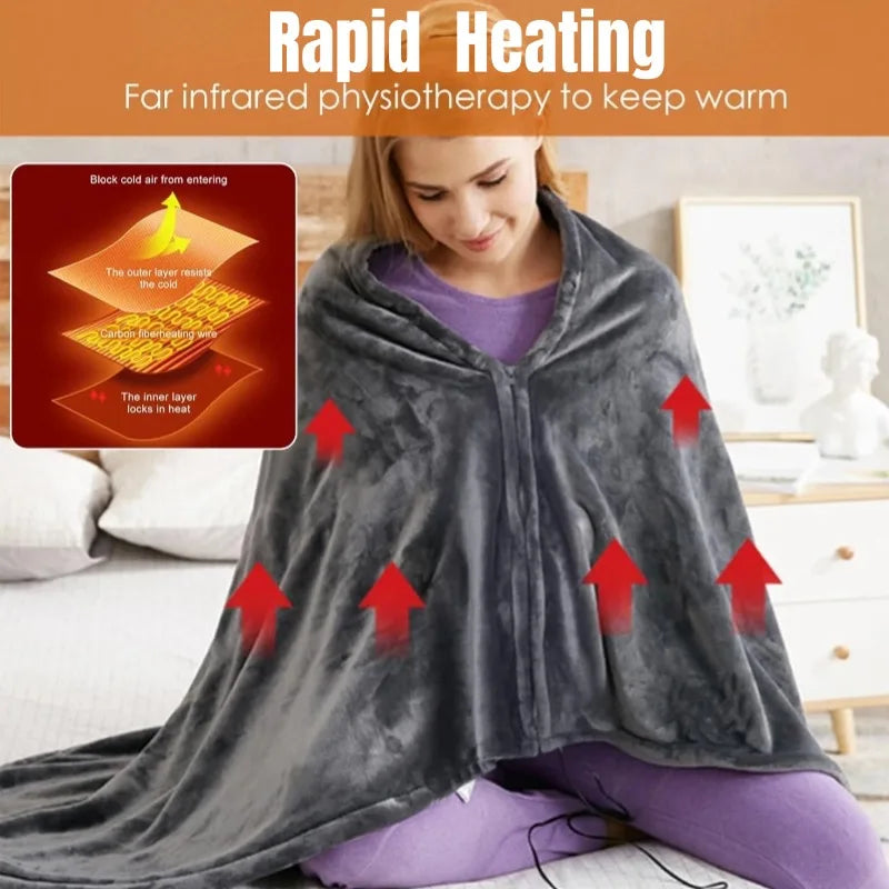 CozyComfort USB Heated Blanket - Warmth & Relaxation